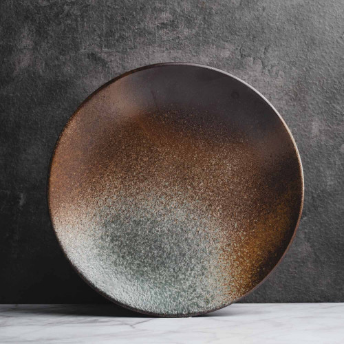 Abstract Glaze Dinner Plate 10"