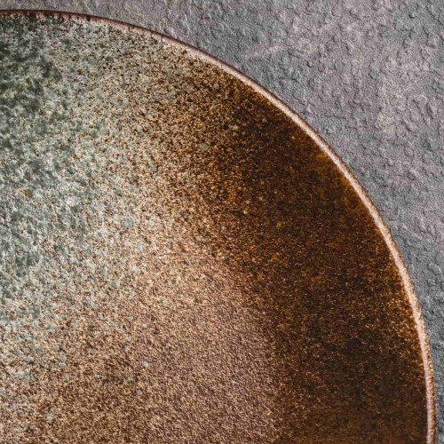 Abstract Glaze Dinner Plate 10" 3