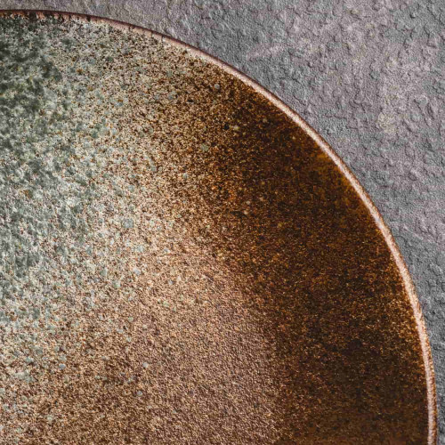 Abstract Glaze Dinner Plate 10" 3