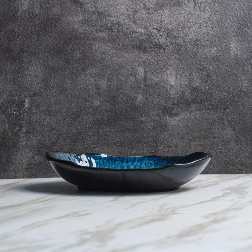 Blue Veins Pasta Plate 9" 4