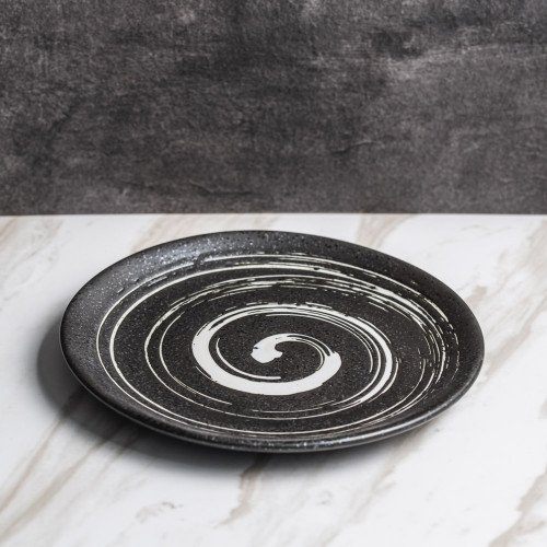 Vanity Black Salad Plate 8" 3