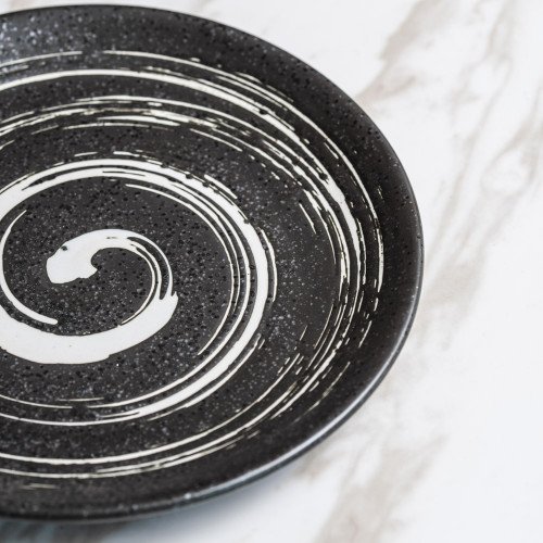 Vanity Black Salad Plate 8" 5