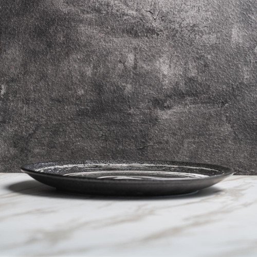 Vanity Black Dinner Plate 10" 5
