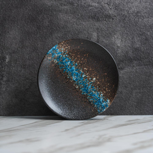 Luster Blue Sharing Plate 6"