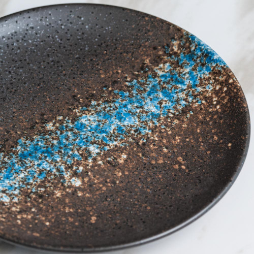 Luster Blue Sharing Plate 6" 2