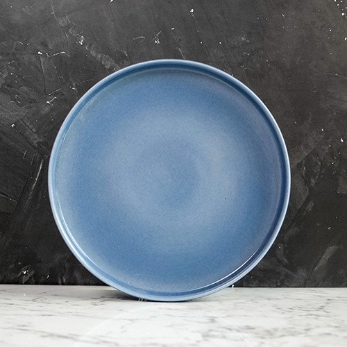 Blue Solitude Short Rim Plate 8"