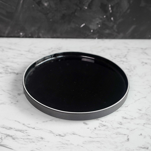 Black Solitude Short Rim Plate 8" 2