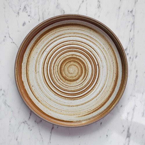 Sandblasted Brown Salad Plate 8" 3