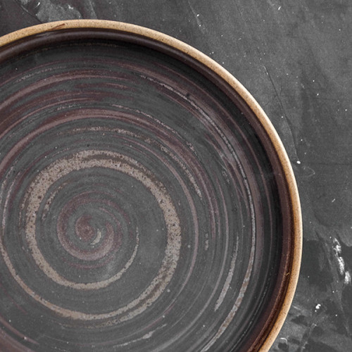 Cosmo Gray Sharing Plate 6" 2