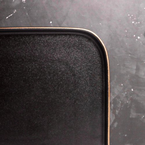 Black Clarity Square Salad Plate 8" 2