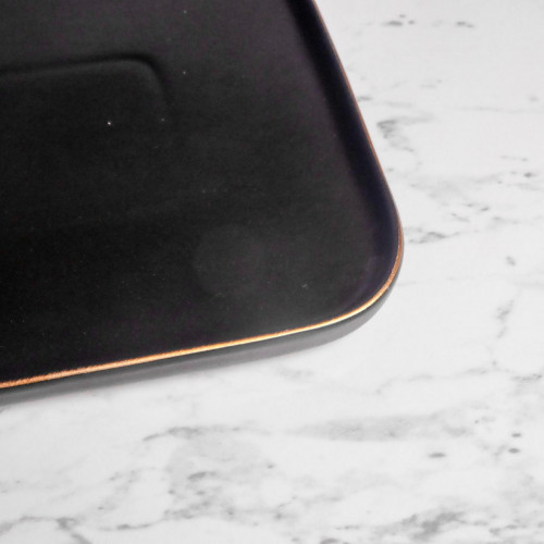 Black Clarity Square Salad Plate 8" 4