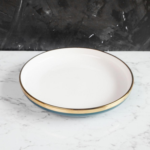 Viridian Green Shallow Plate 8" 3
