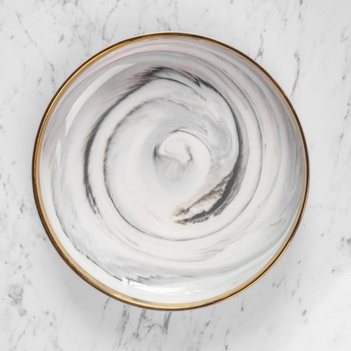 Marble Purity White Salad Plate 8"