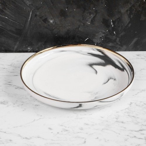 Marble Purity White Dinner Plate 10" 4