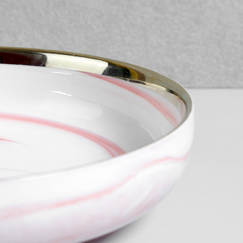 Marble Blush Deep Salad Plate 8" 2