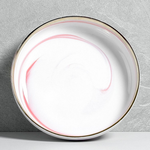 Marble Blush Deep Salad Plate 8" 3