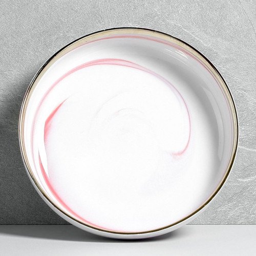 Marble Blush Deep Salad Plate 8" 3