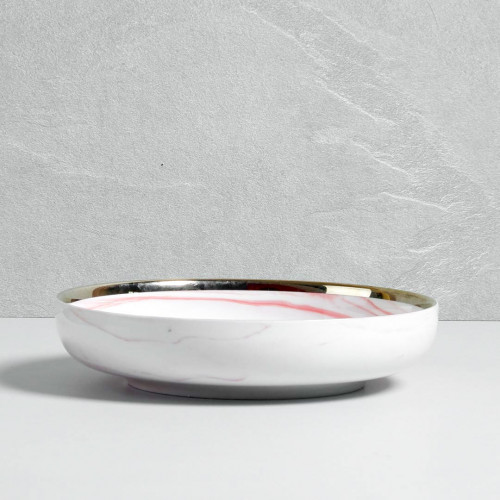 Marble Blush Deep Salad Plate 8" 4