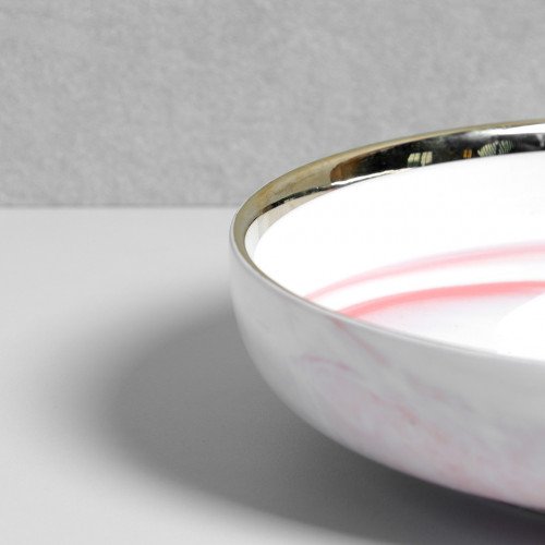 Marble Blush Deep Salad Plate 8" 5