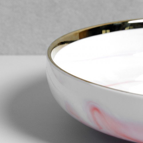 Marble Blush Dinner Plate 10" 3