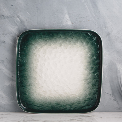 Glacier Green Square Dinner Plate 10"