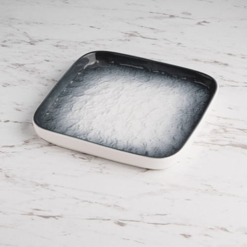 Glacier Blue Square Sharing Plate 6" 2