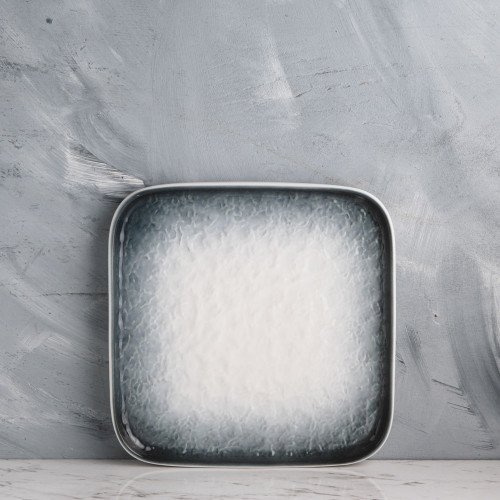 Glacier Blue Square Plate 8"