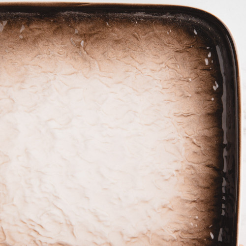 Glacier Brown Square Sharing Plate 6" 5