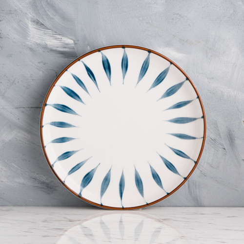 Meiji Blue Leaf Salad Plate 8"