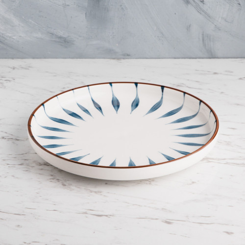 Meiji Blue Leaf Salad Plate 8" 2