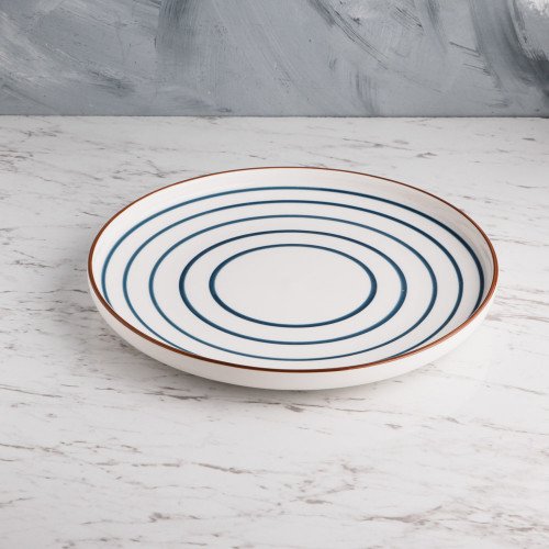 Meiji Blue Swirl Dinner Plate 10" 2