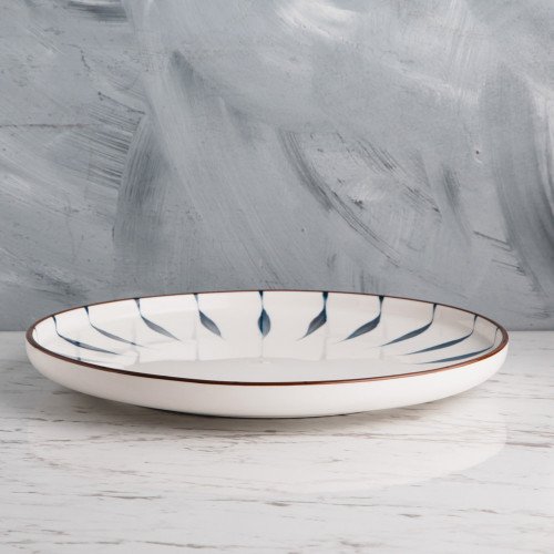 Meiji Blue Leaf Dinner Plate 10" 3