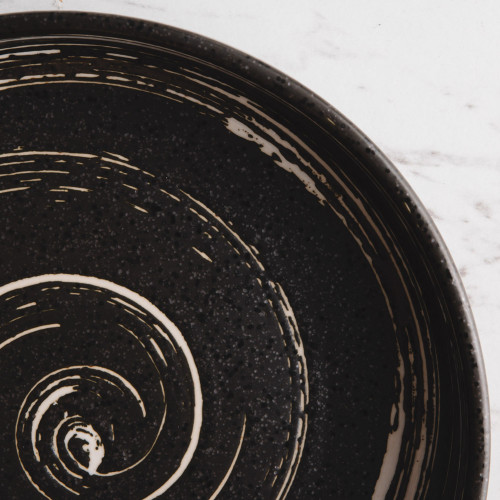 Vanity Black Semibowl 8" 5