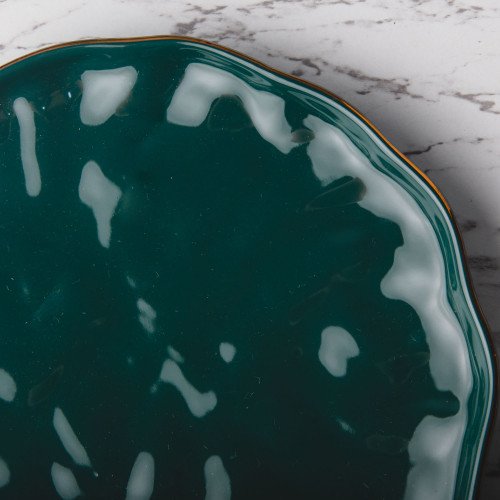 Sliver Tint Green Salad Plate 8.6" 4