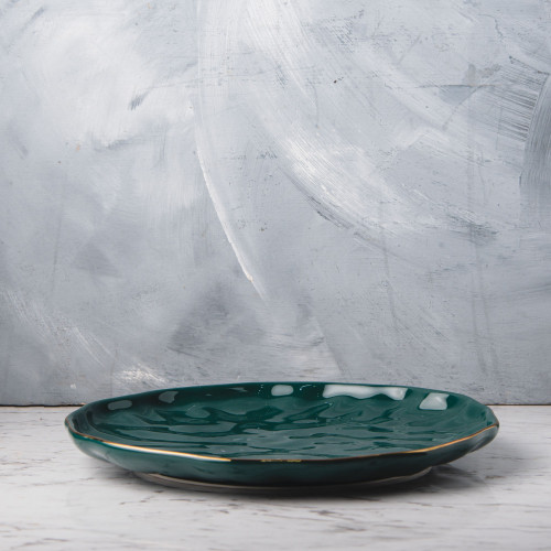 Sliver Tint Green Dinner Plate 10" 2