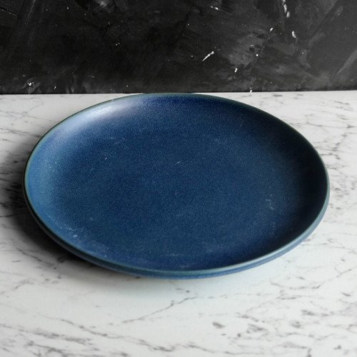 Prussian Blue Coupe Dinner Plate 11" 2
