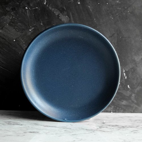 Prussian Blue Coupe Salad Plate 8"
