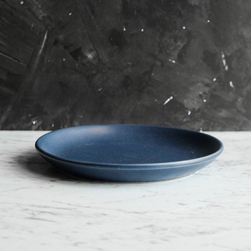 Prussian Blue Coupe Salad Plate 8" 2