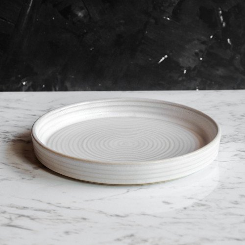 Terra Stoneware Antigo High-Rim Plate 8" 3