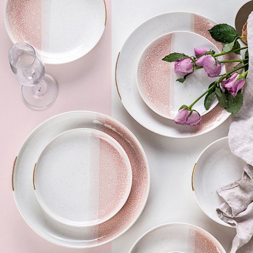 Crepe Pink Dinner Plate 10" 5