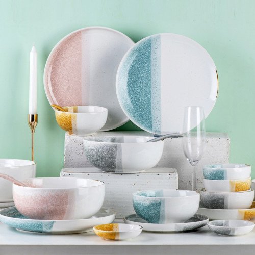 Pastel Blue Dinner Plate 10" 5