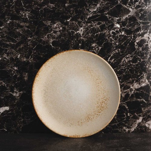 Torched Cream Salad Plate 8"