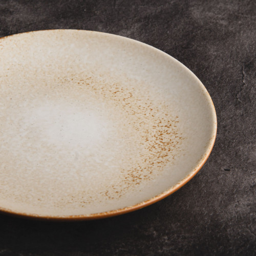 Torched Cream Salad Plate 8" 5