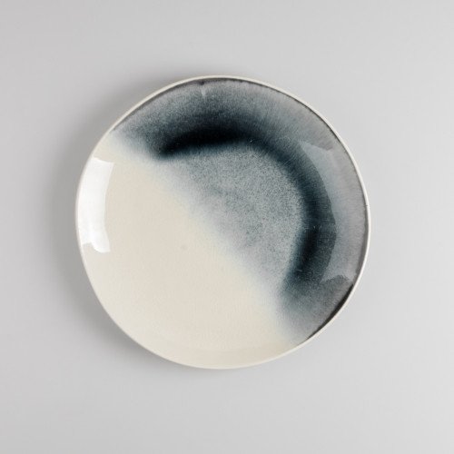 Blue Fade White Dinner Plate 10.5" 4