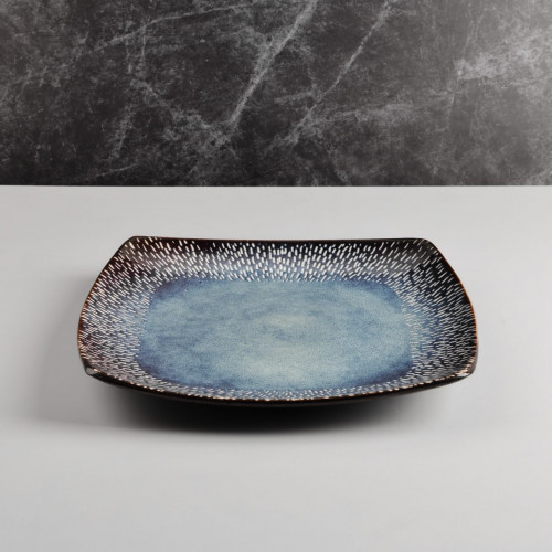 Darkblue Morsel Square Dinner Plate 10.5" 2