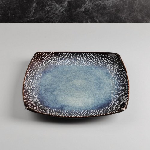 Darkblue Morsel Square Dinner Plate 10.5" 3