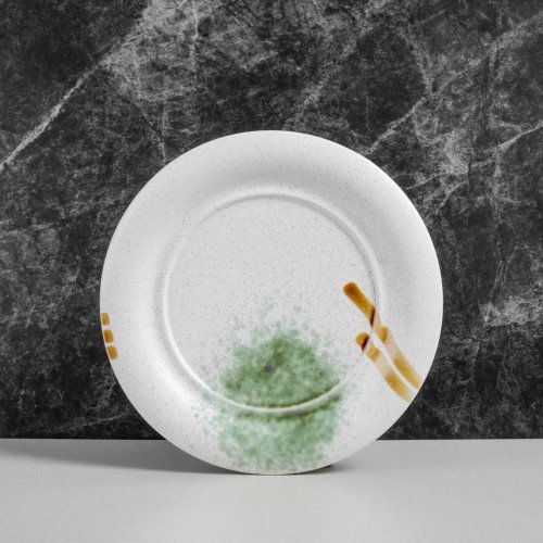 White Serene Dinner Plate 11"