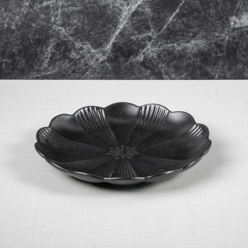 Ikebana Black Dinner Plate 10" 4