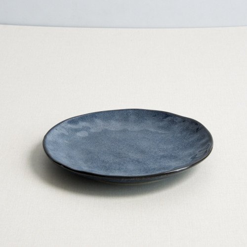 Polished Blue Salad Plate 8" 2