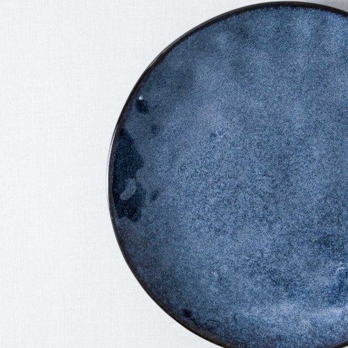Polished Blue Salad Plate 8" 4